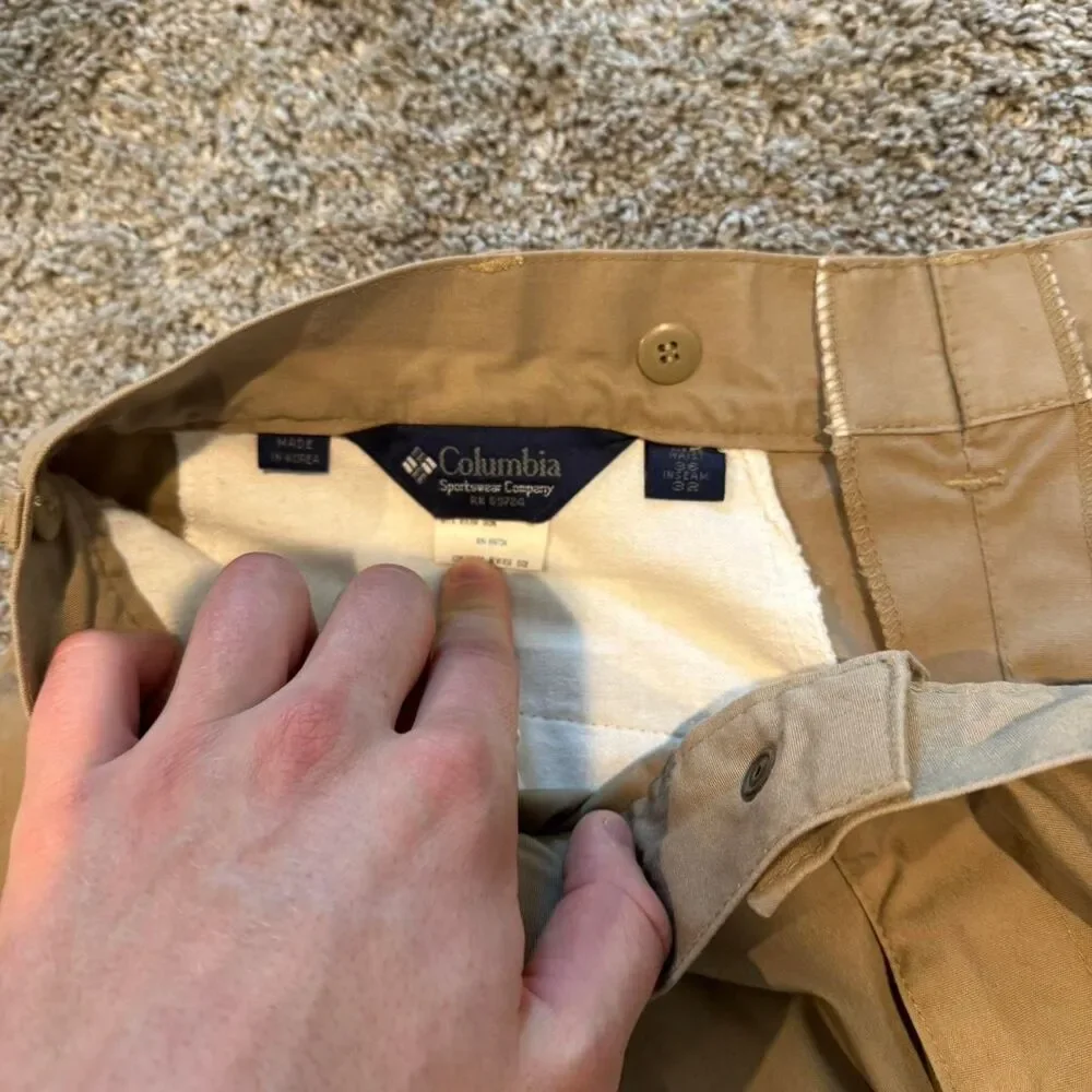 Columbia-sportswear Men's Tan and Cream Trousers